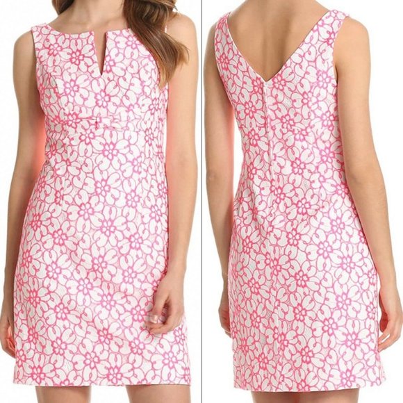 Lilly Pulitzer Dresses & Skirts - Lilly Pulitzer Daena Pique Lace Pink Dress 4